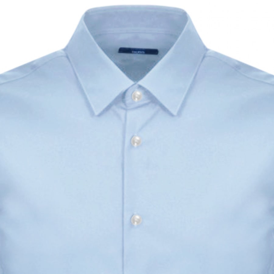 Alternative Image for ProductBOSS Isko Slim Fit Long Sleeve Shirt Blue3